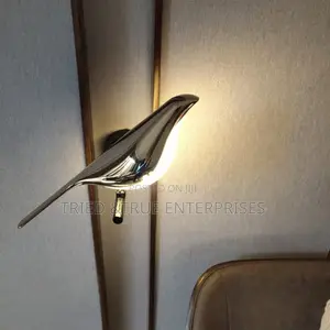 Unique LED Golden Bird Wall Light Warm White Tw3qb