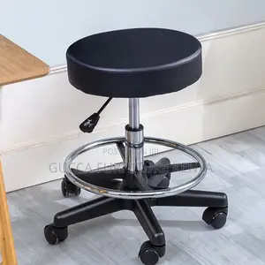 Home Chairs: Contemporary Height-Adjustable Round Barstool