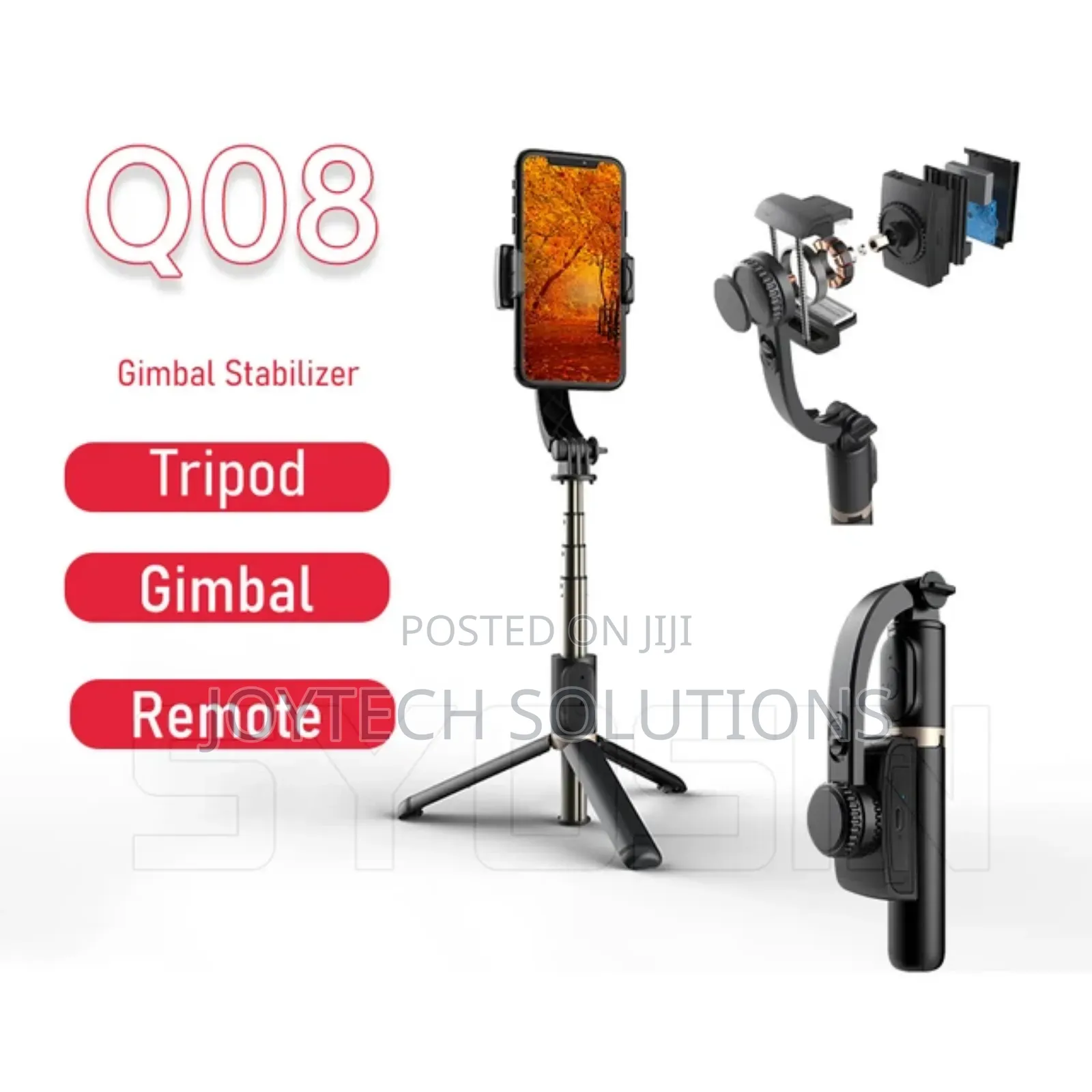Gimbal Stabilizer Portable Tripod With Shutter