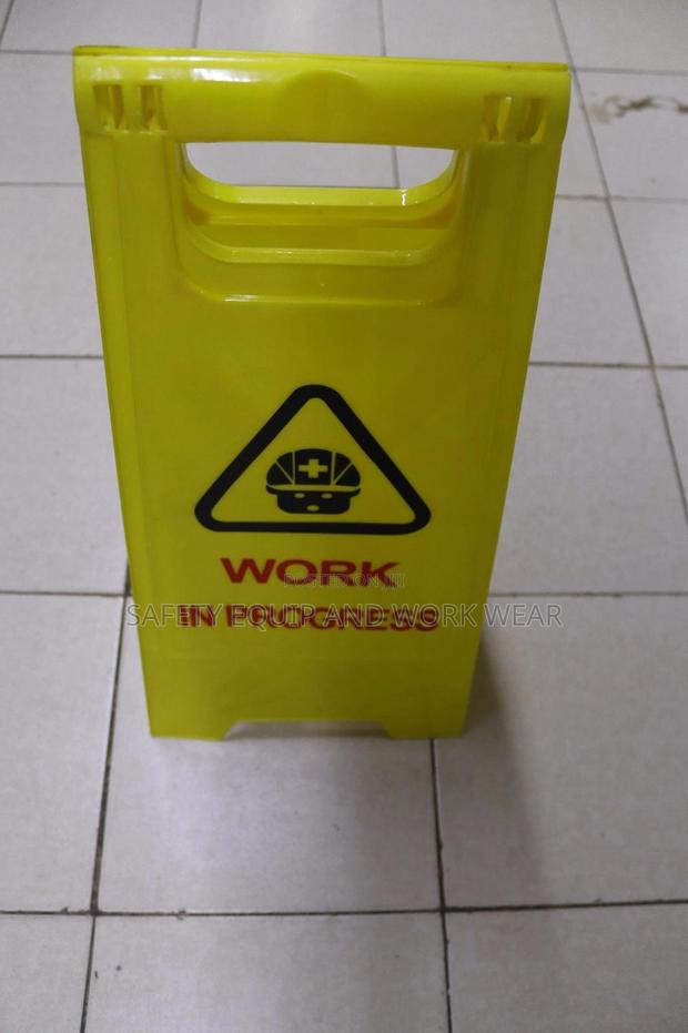 Work In Progress Yellow Sign - main view