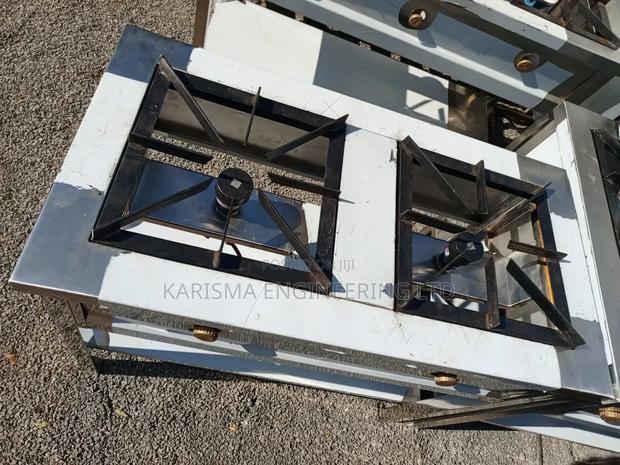 High Pressure 2 Burner. Stainless Steel.