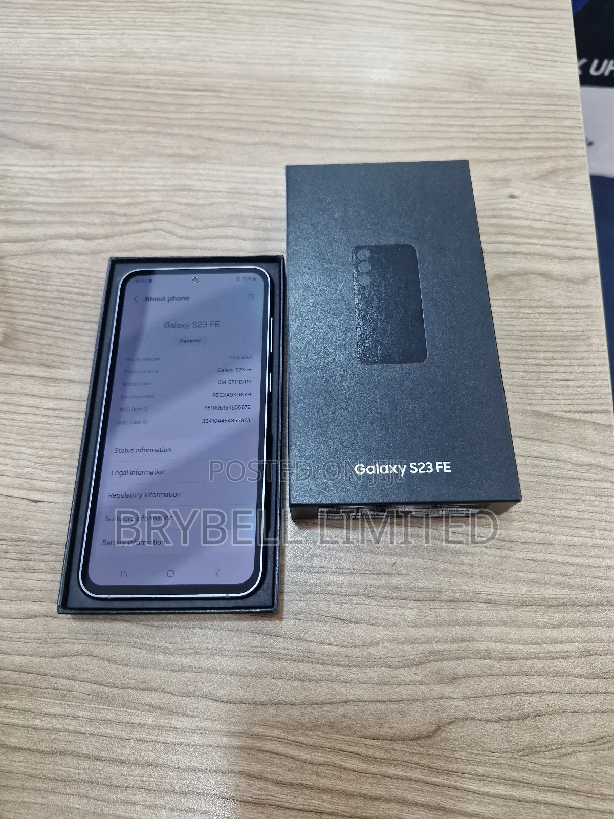 New Samsung Galaxy S23 FE 128 GB Black