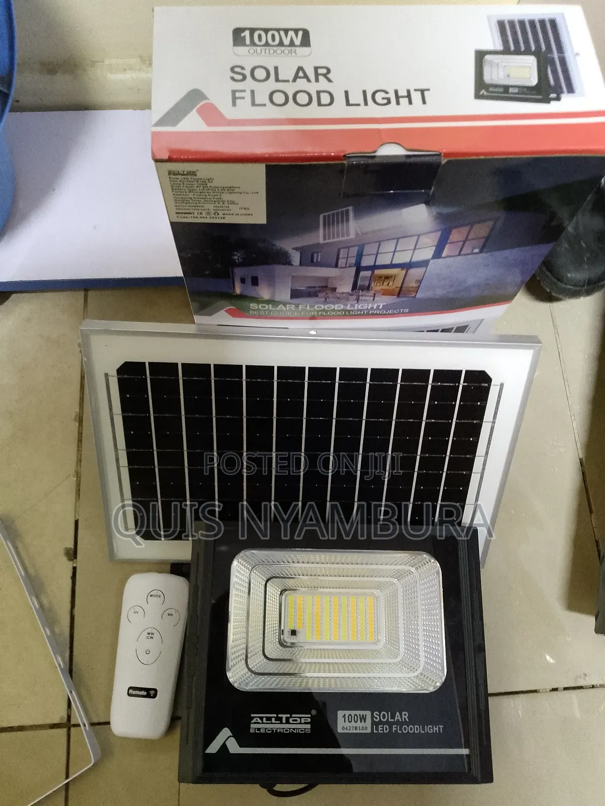 Solar Floodlight, Flood Light 100w