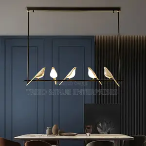 Beautiful Design 5 Bird Hanging Light Cool Daylight Hj9k