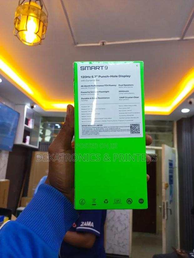 New Infinix Smart 9 128 GB Black - thumbnail 3