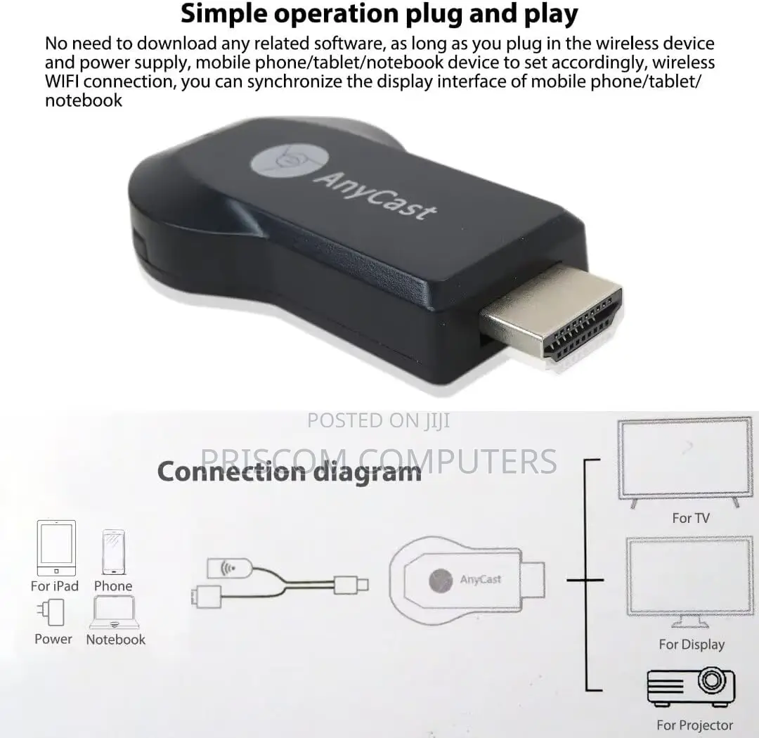 Anycast Wireless Wifi 1080P HDMI Display TV Dongle Receiver