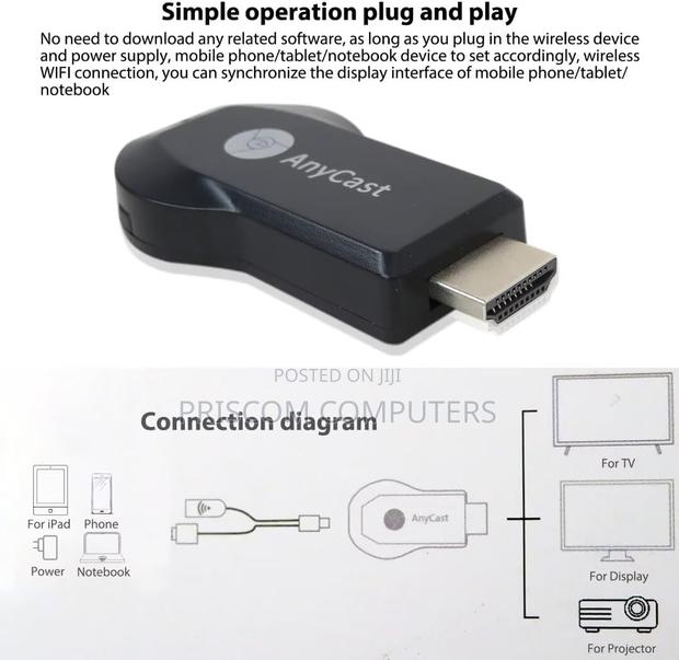 Anycast Wireless Wifi 1080P HDMI Display TV Dongle Receiver