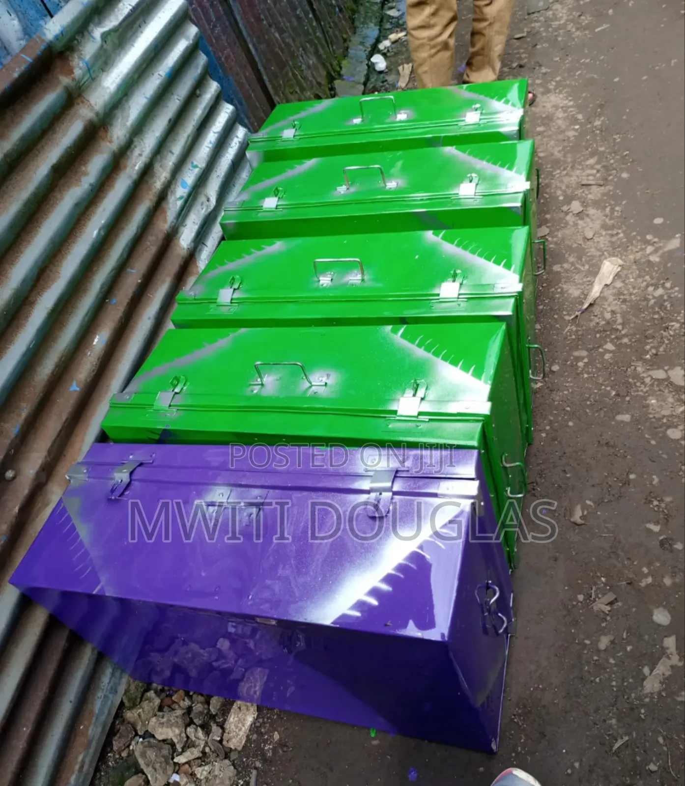Green and Perple Metallic Box