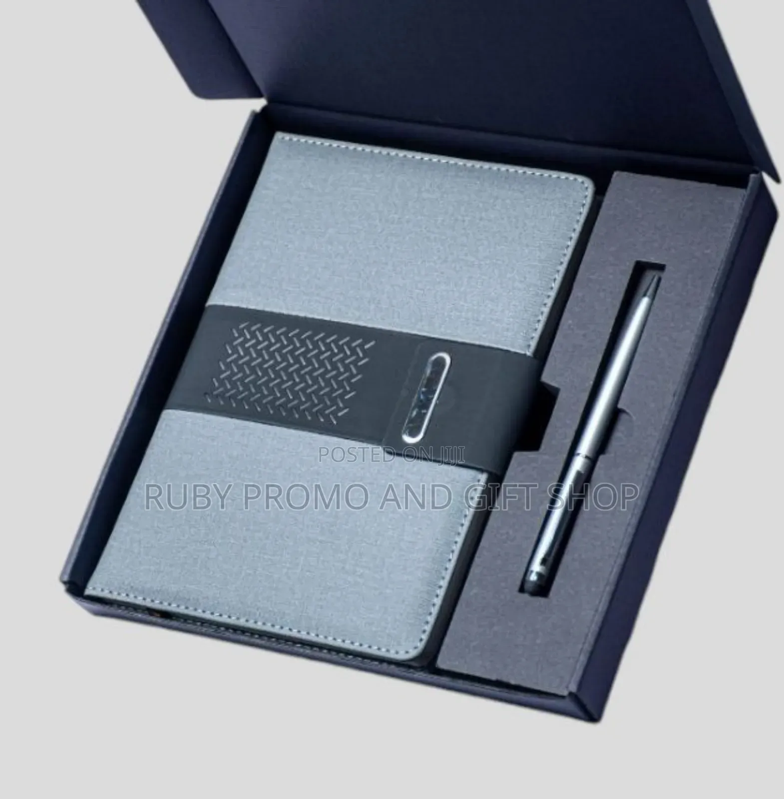 Grey Executive Notebook and a Pen