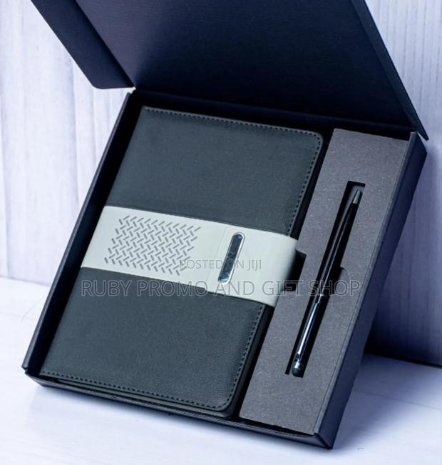 Black Executive Notebook and a Pen - main view