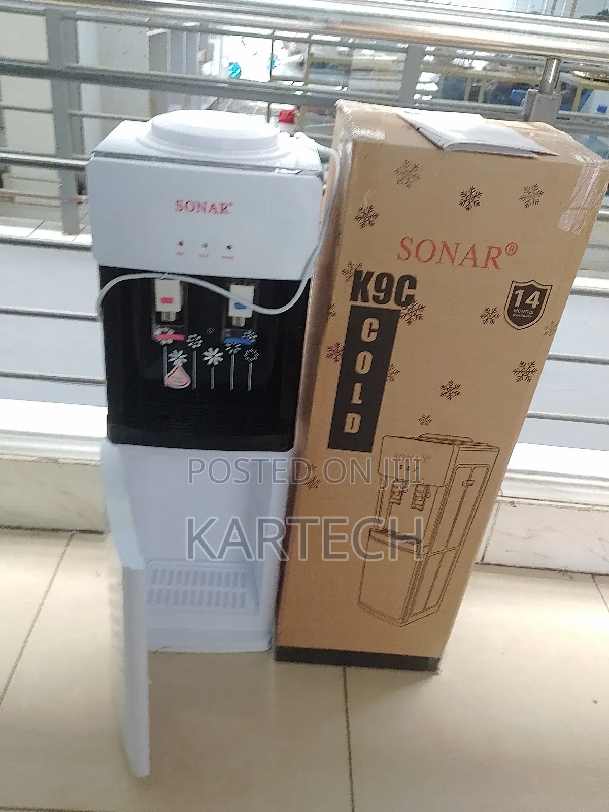 Sonar K9C Hot and Cold Water Dispenser White Black