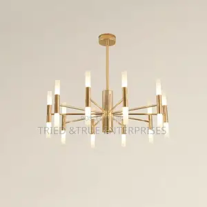 Modern Gold LED Chandelier Pendant Light Hg5r