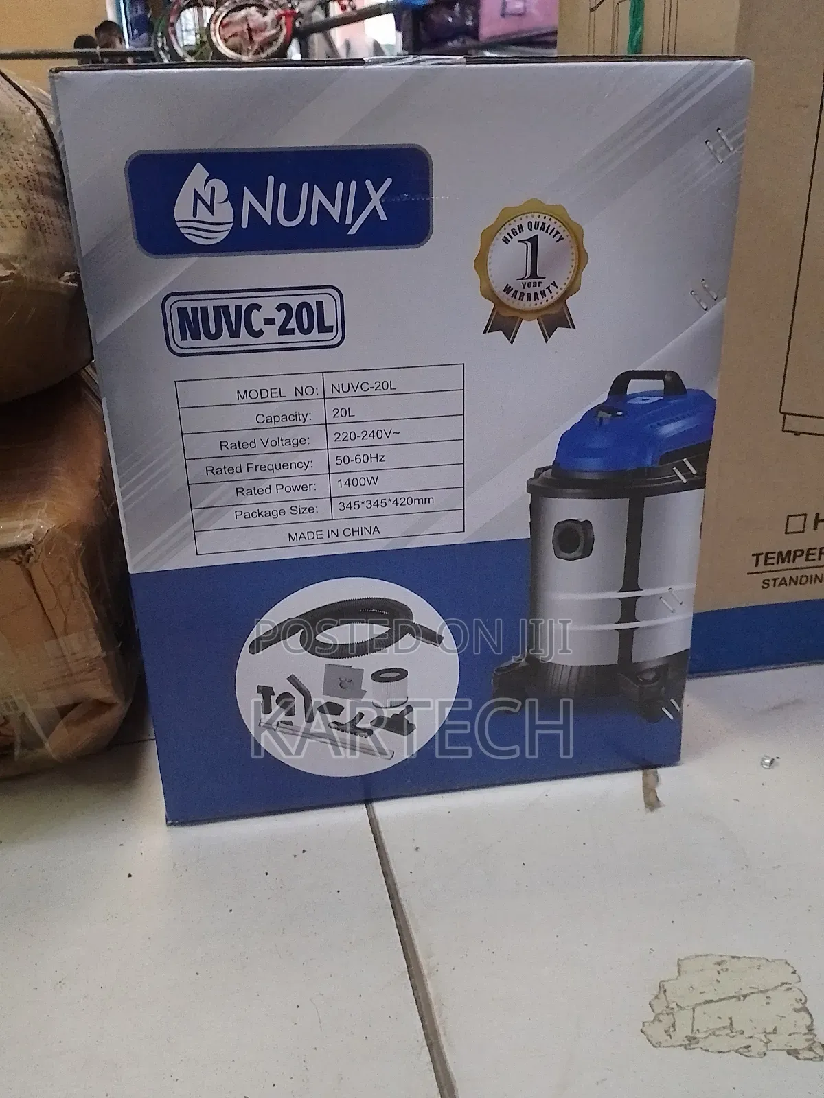 Nunix Vacuum Cleaner 3 in 1 Wet and Dry, 20l