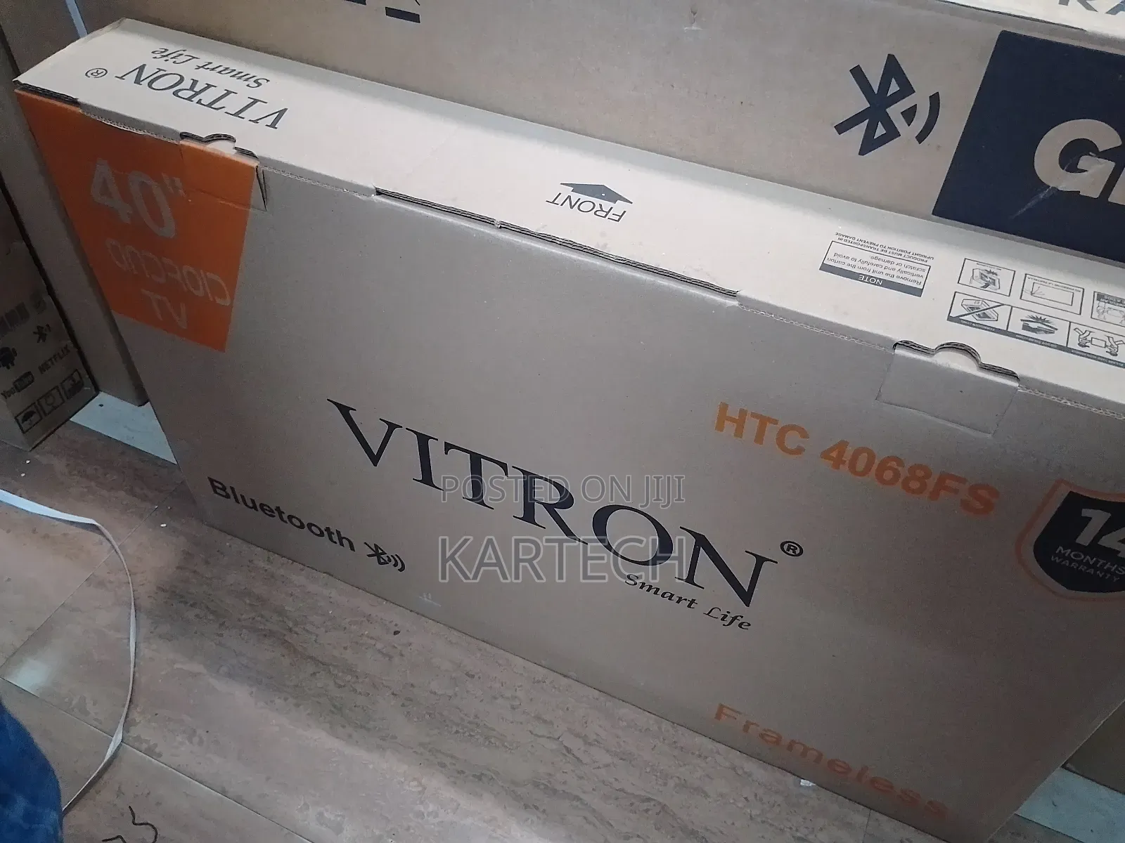 Vitron 40" Smart Android Frameless Tv With Bluetooth