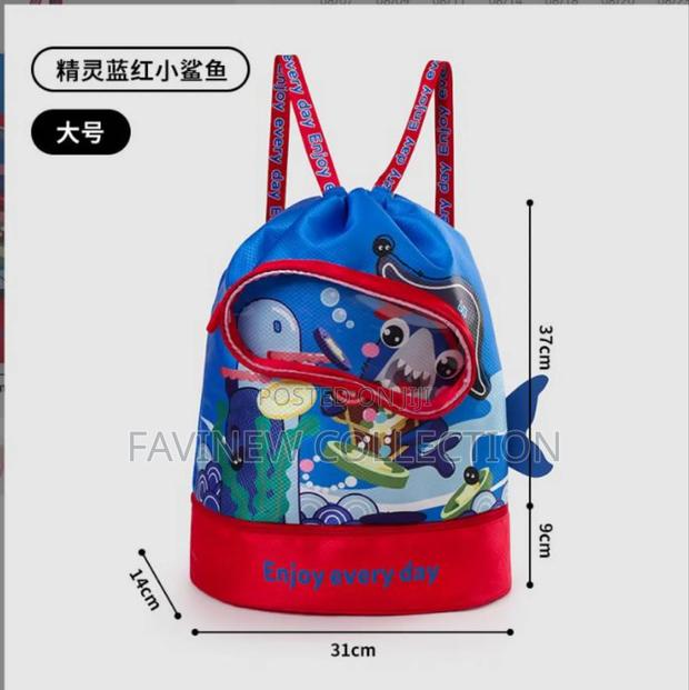 Cute Cartoon Drawstring Waterproof Swimming Bag/Gym Bag - thumbnail 2
