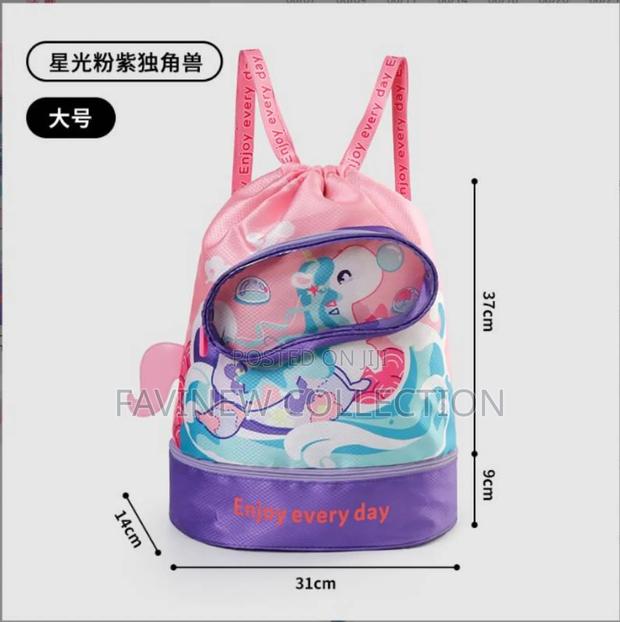 Cute Cartoon Drawstring Waterproof Swimming Bag/Gym Bag - thumbnail 4
