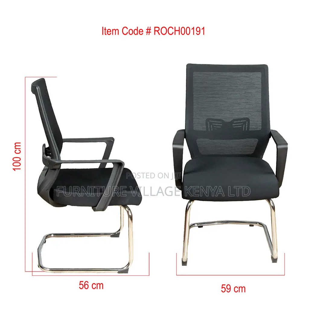 Office Chair; Mesh Mid-Back Ergonomic Guest Waiting Seat