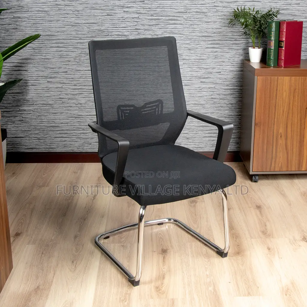 Office Chair; Mesh Mid-Back Ergonomic Guest Waiting Seat