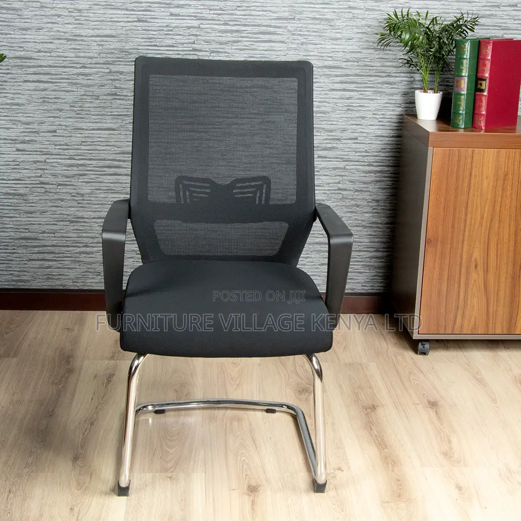 Office Chair; Mesh Mid-Back Ergonomic Guest Waiting Seat