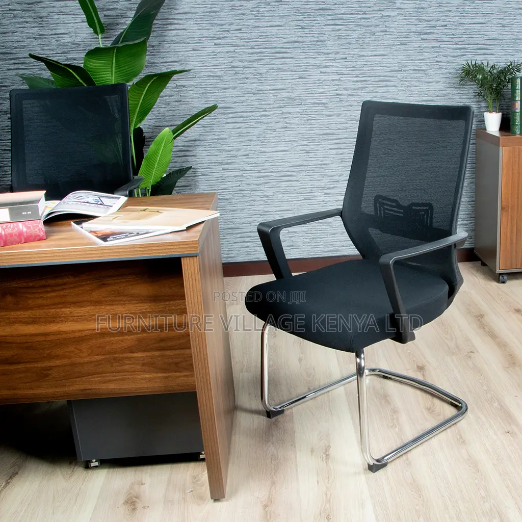 Office Chair; Mesh Mid-Back Ergonomic Guest Waiting Seat