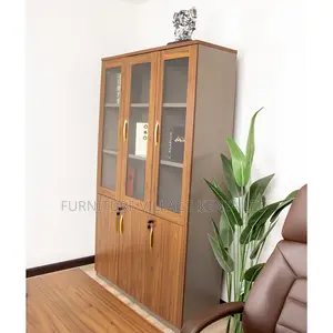 Storage Cabinets; 3-Door Wooden Executive Office Cupboard