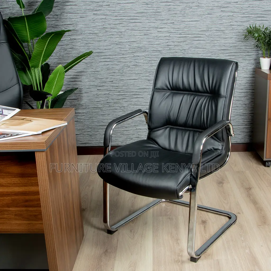 Office Visitor Seat; Executive High-Back Leather Desk Chair