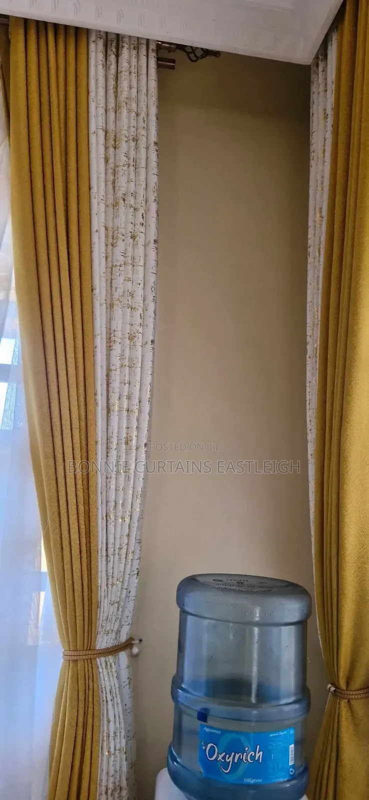 Cream Plain Curtains