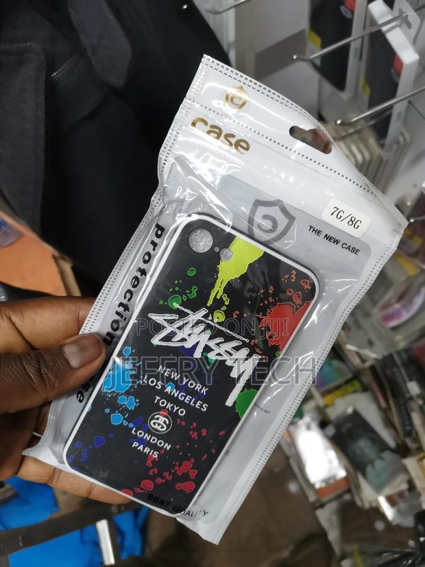 Silicon Flower Light Back Cover for iPhone 7/8 G Multicol - thumbnail 3