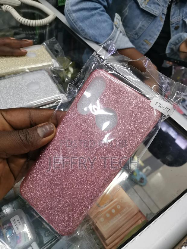 Huawei P30 Lite Back Case Glitter Bling Girly Cover - Pink - thumbnail 2