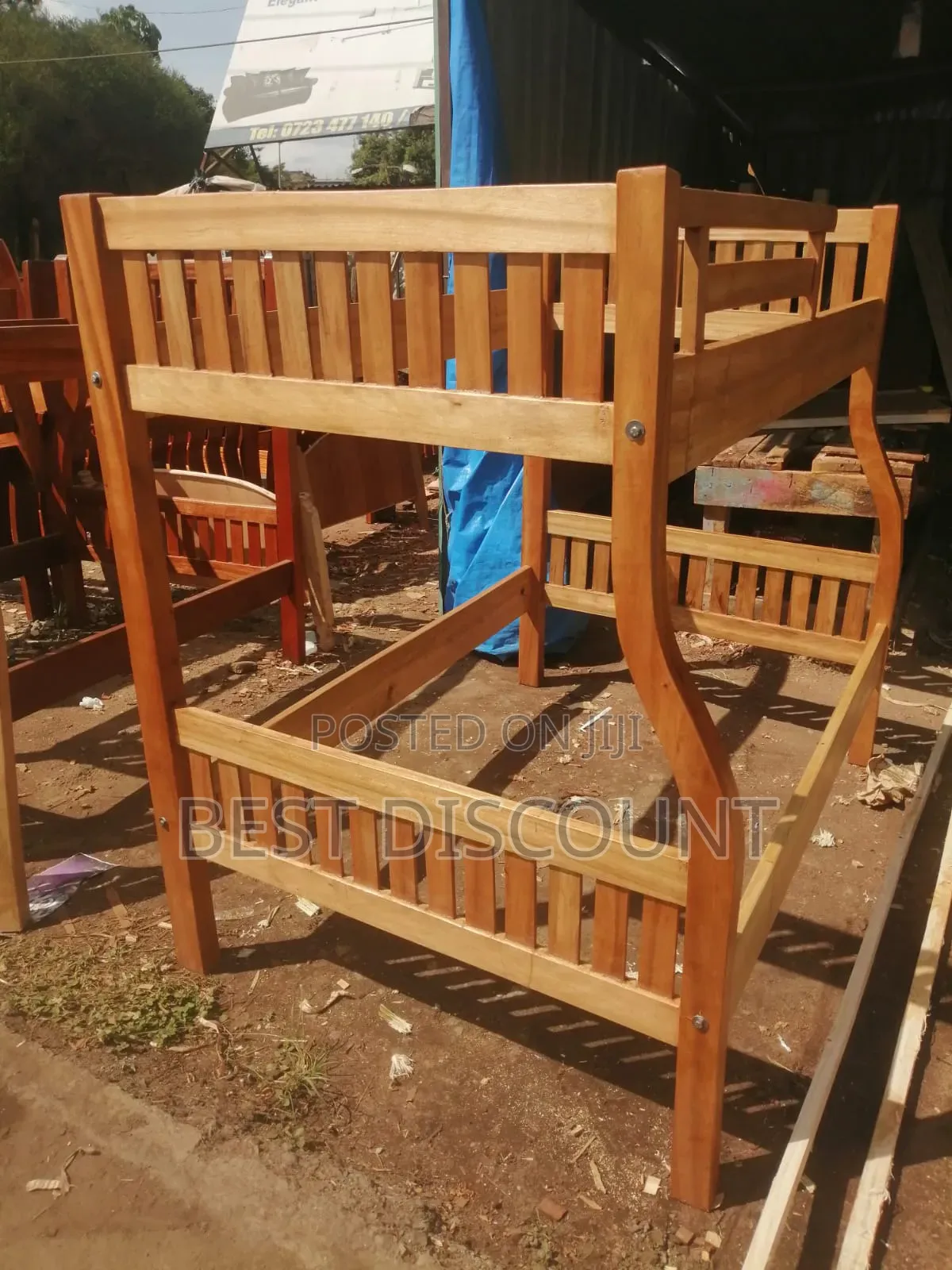 Double - Decker Mahogany Bed