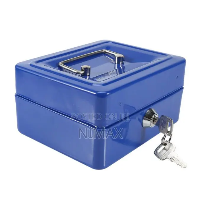 6" Inch Cash Box Money Docs Cashbox Multicoloured