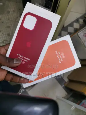 Apple iPhone 12 Mini Silicone Case With Magsafe - RED