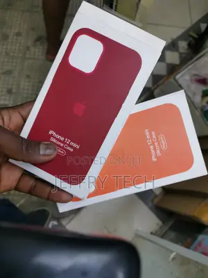 Apple iPhone 12 Mini Silicone Case With Magsafe - RED