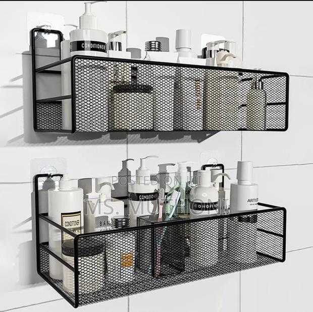 Straight Shelf Wall Organizer With Hooks Available - thumbnail 2
