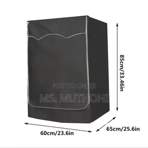 Black Zippered Double Layered Waterproof W/ Machine Cover