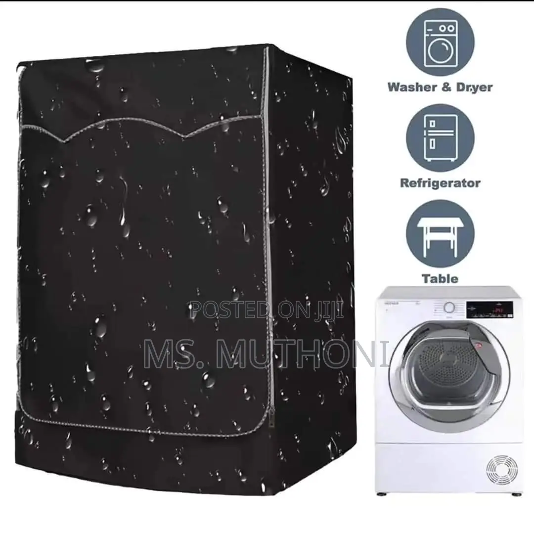 Black Zippered Double Layered Waterproof W/ Machine Cover