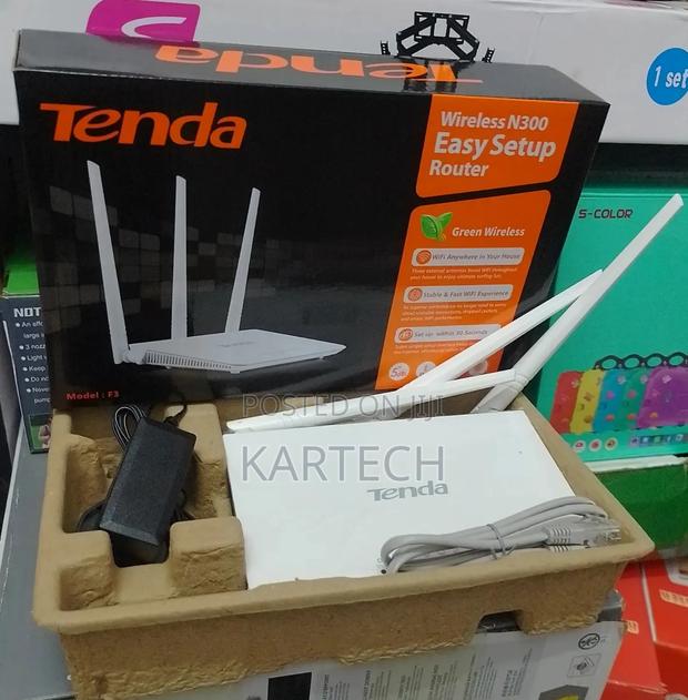 Tenda Wi-Fi Router With High Power 5dbi Antennas (F3)