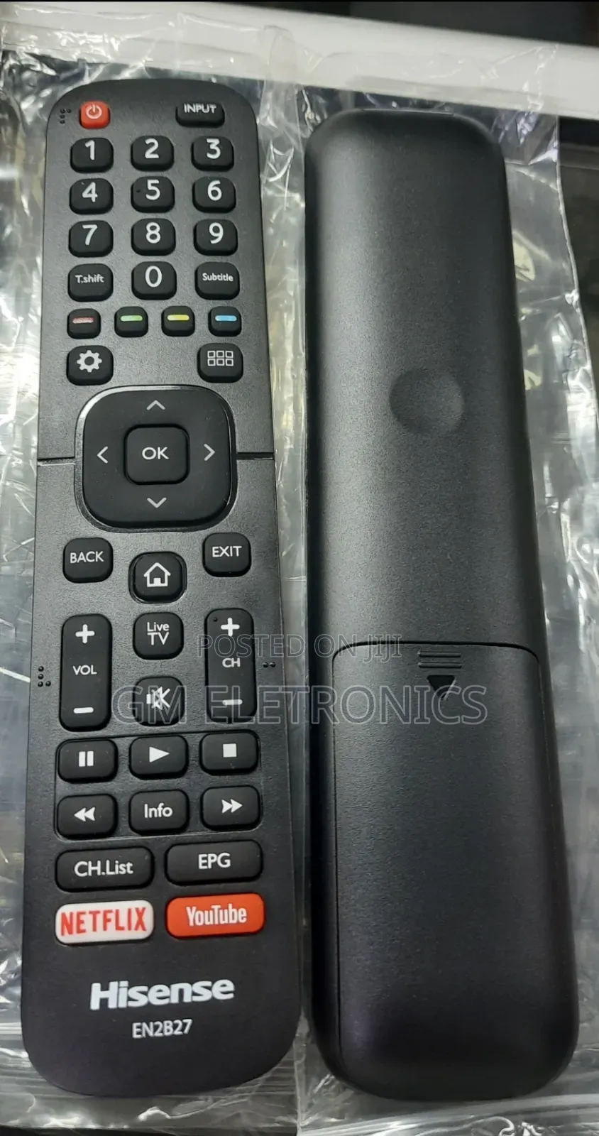 Replacement Remote EN2B27 for Hisense Smart TVS + Batteries