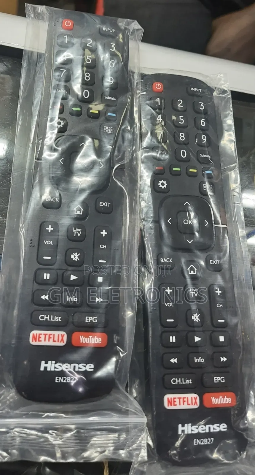Replacement Remote EN2B27 for Hisense Smart TVS + Batteries