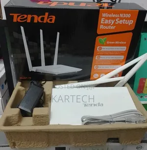 Tenda N300 Wireless Wi-Fi Router With 5dbi Antennas (F3)
