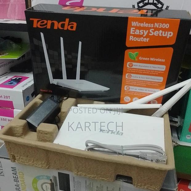 Tenda Wireless Wi-Fi Router With 5dbi Antennas (F3)