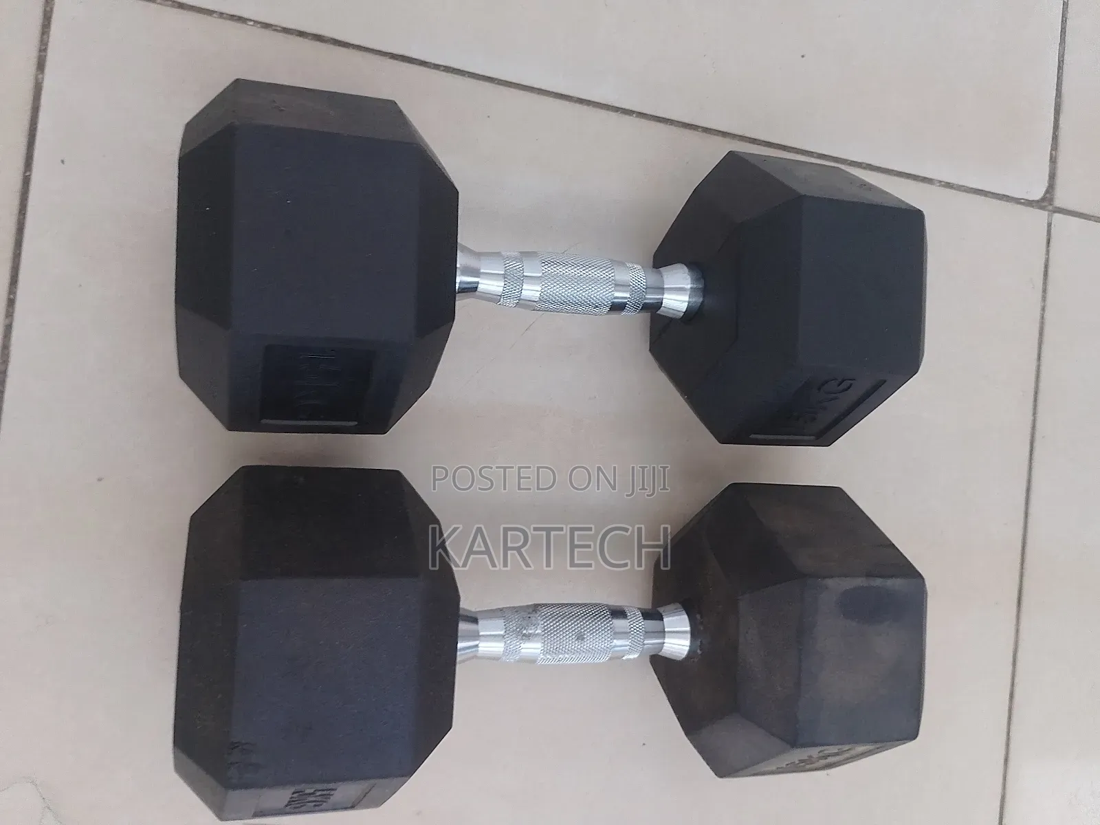 10kg Pair Hexagonal Dumbbells Set