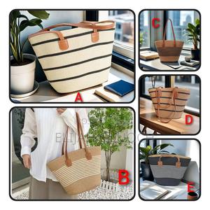 *Large Capacity Straw Woven Bag* - thumbnail 2