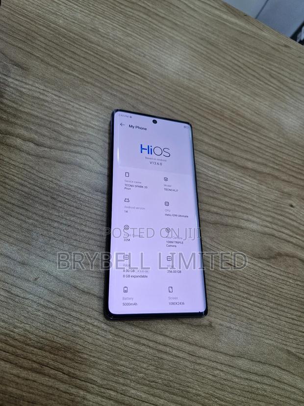 Tecno Spark 20 Pro Plus 256 GB Gray - main view