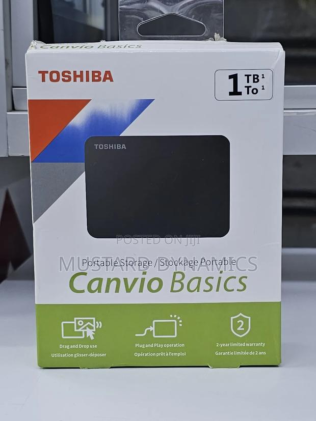 1TB External Hard Disk- Toshiba - main view