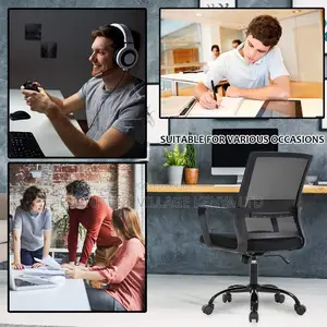 Office Chair: Clerical Mesh Computer Desk Chair With Arms
