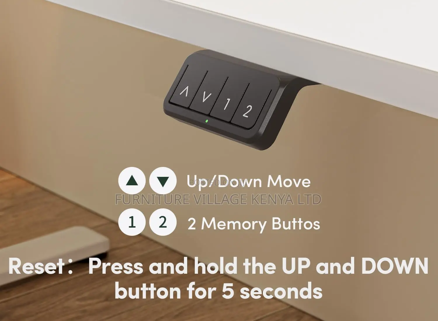 Office Desk: Motorized Electric Adjustable Desk