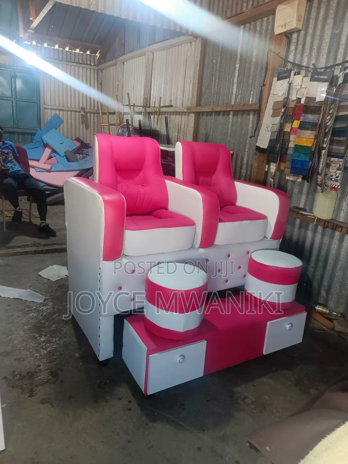 Pedicure Seat, 2 Seater Unique and Classy