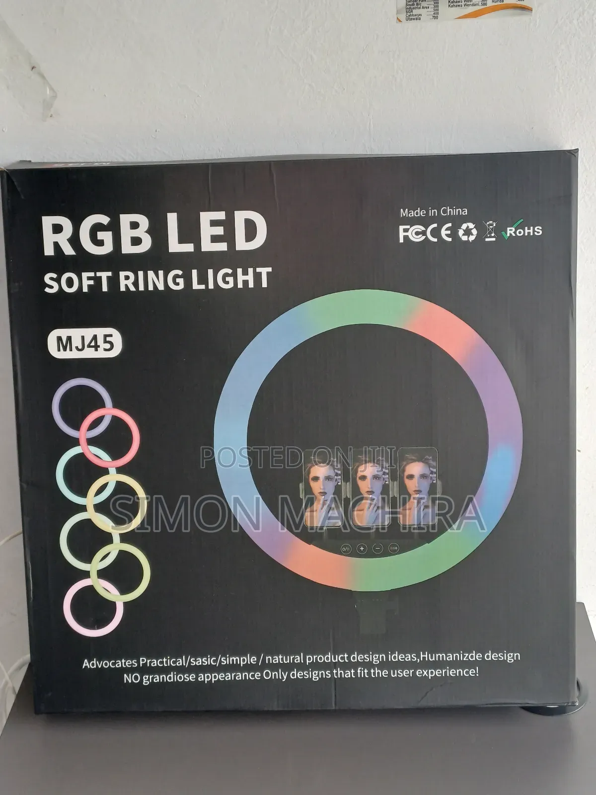 RGB LED 18 Inch Ring Light