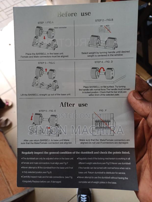 Adjustable Dumbell. 2kg Incremental Dumbell - thumbnail 2